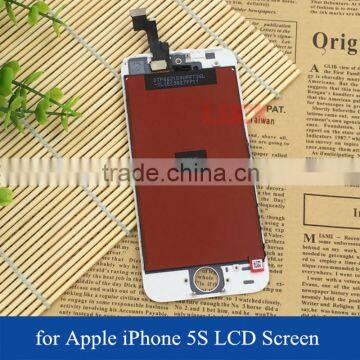 Grade AAA 100% Test without spots for LCD iPhone 5S Display with Touch Screen Digitizer Assembly Replacement, for iphone 5s LCD