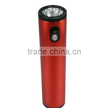 Private tooling 2600mah travel power bank with LED flashlight