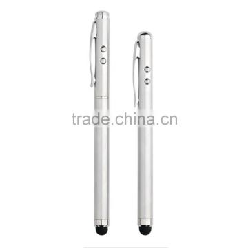 Multi-function metal touch screen stylus laser pointer ballpoint pen for Smart Phone