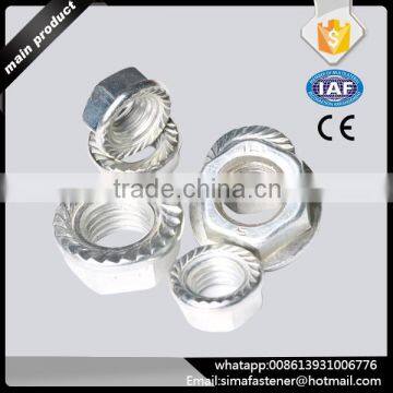 Flange nut, DIN 6923 hex flange nuts, carbon steel m16 flange nuts