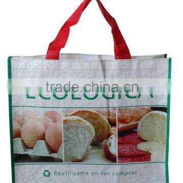 PP woven durable food packaging bag,food shopping bag