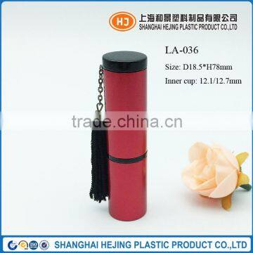 Empty Red Color Fringed Metal Lipstick Tube Container photo-2