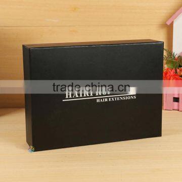 customized black box human hair weave packaging