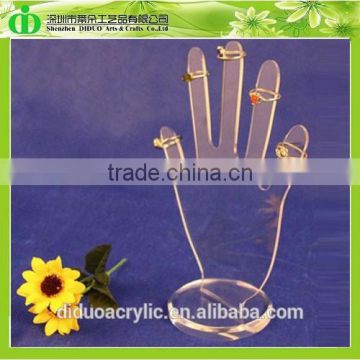 DDJ-0116 Trade Assurance Shenzhen Factory SGS Test Wholesale Clear Rings Display Hand