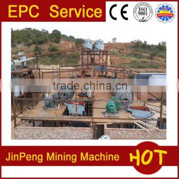 Complete set of gold processing plant with 99.99% recovery gold in Laos