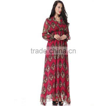 The Summer Dress Code of the New D Family of Irregular Sacred Heart Printed Chiffon Italy Classical Romantic Style photo-6