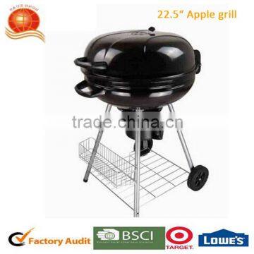 22.5" Apple Charcoal BBQ Grill with Enamel Finishing