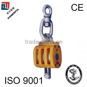 SWIVEL EYE /SWIVEL HOOK REGULAR WOOD PULLEY BLOCK
