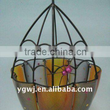 new halloween pumpkin hanging candle lantern (119101)