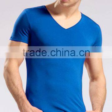 V-Neck Cotton Spandex T-shirt