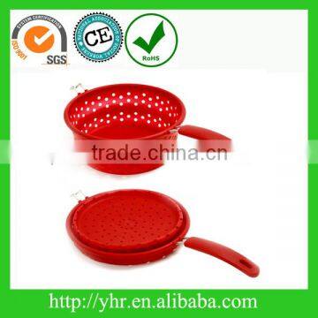 KNOCKDOWN SILICONE STEAMER/ STRAINER