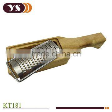 Hot Sale Kitchen Utensil Vegetable Grater With Wood Drawer photo-3