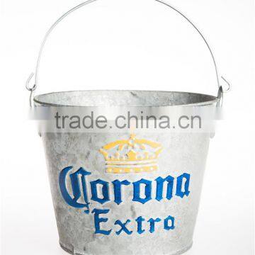 Standard Galvainzed Metal Ice Bucket for Bar
