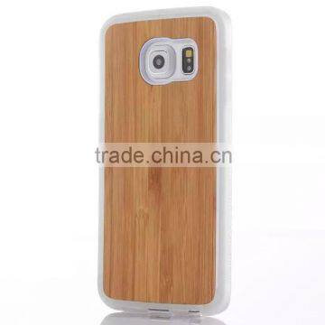 TPU Design Bamboo Phone Case Wood Mobile Phone S6 Cover photo-5