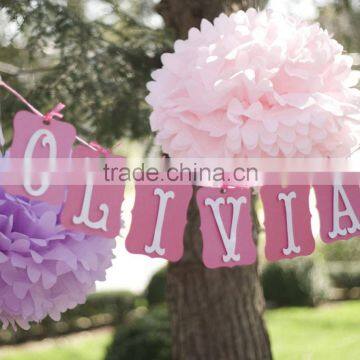 Paper Flower Tissue Pom Poms for Holiday Decoration photo-2