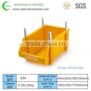 6.35L Stackable plastic parts box crate mould