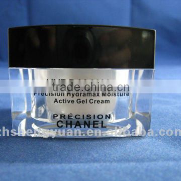 20/30/50g double wall clear outer cream cosmetic jar