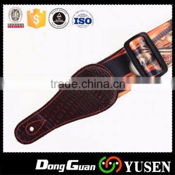 2015 New Popular Sublimation Printing Guitar Strap Leather End photo-3