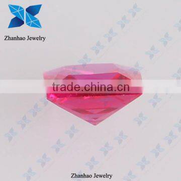 Asscher cut natual untreated burma ruby for jewelry