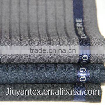 Beautiful Wool Blend Trw Stripe Weave Customized Selevdge Senior Quality Men Dress Uniform Suiting Textile Fabric Through SGS photo-5