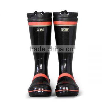 Steel Insole Black and Red Color Top Tied Fashion Mining Rubber Boots Anti-Smashing Rubber Boots Anti-Puncture Rubber Boots photo-2
