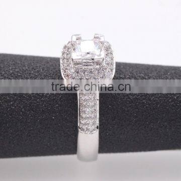 Trendy 925 Silver Zircon Pave Setting Ring for Women photo-2