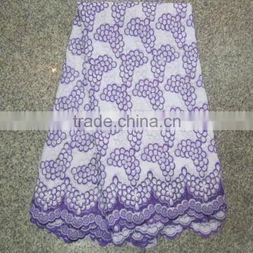 2014 latest high quality african cotton lace fabric L8801-3