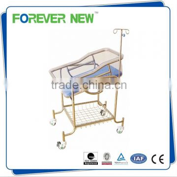 YXZ-008 Stainless Steel Baby trolley /Baby cot for hospital