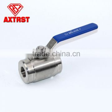 1pc forges steel F316 stainless steel thread ball valve with ISO5211