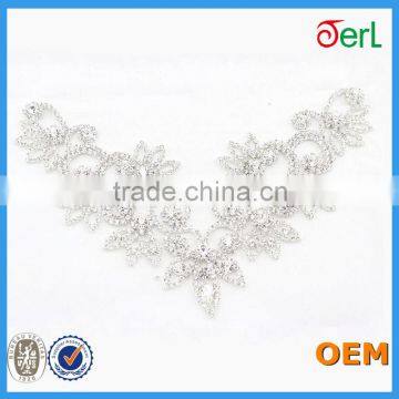 Fashion Small Crystal Rhinestone Beaded Patches for Clothes