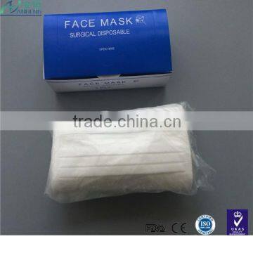 medical elasticated nonwoven face mask easy breathing with nose bridge