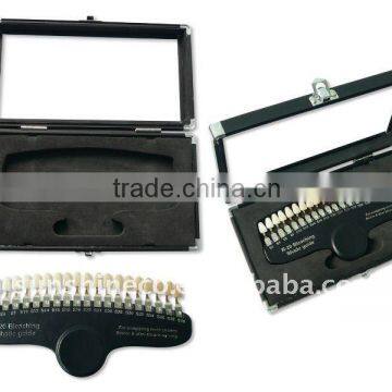 teeth whitening manufacturer of shade guide with aluminum case