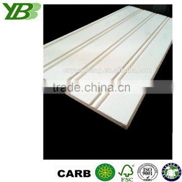 White MDF wood wainscot beadboard wall panel for home decoration