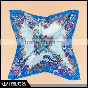 New Arrival High Quality Classical Belt Printed Square Silk Scarf