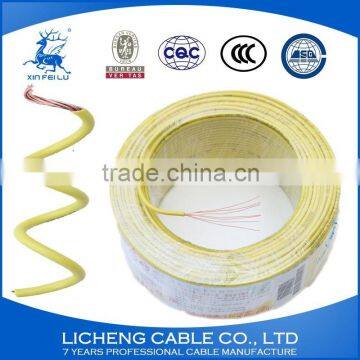High Quality China Manufacturer Yellow House Wiring Copper Core PVC Insulated Flexible Wire and Cable -BVR(50mm2) photo-2