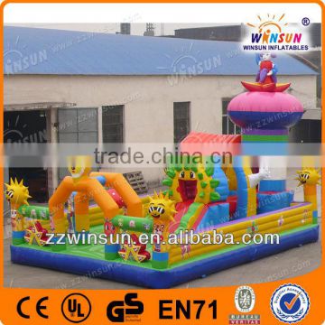 Cheap factory inflatable castle inflatable fun city