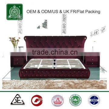 L13074 OEM ODM Flat Packing King Size Classic Mattress Fabric Bed photo-4