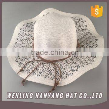 Solid Color Band Braided Sun Hat Women Sun Visor Hat