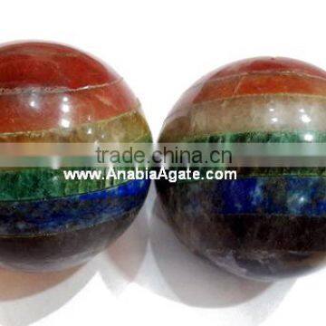 Chakra Bonded Gemstone Balls : Chakra Bonded Spheres @ Wholesale Price