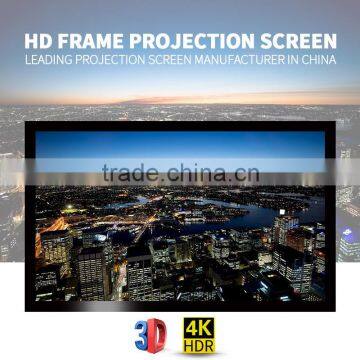 200 inch 16:9 cinema wall fixed frame projector screen perforated acoustically projection screen