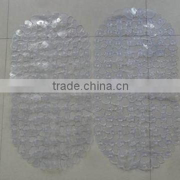 Transparent Non-slip Waterproof Bath Mat,oval Shape With Small Round Massage Dots photo-6