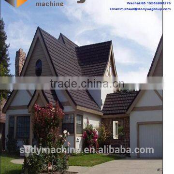 low price colorful stone coated steel roofing roofs system price list