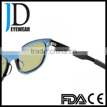 New Design Square Shape 100% Handmade Carbon Fiber Sunglasses With Customized Logo