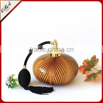 300ml Handmade Luxury Modern Leopard Print Art Cased Glass Perfume Bottle / Empty Airbag Scent Bottle