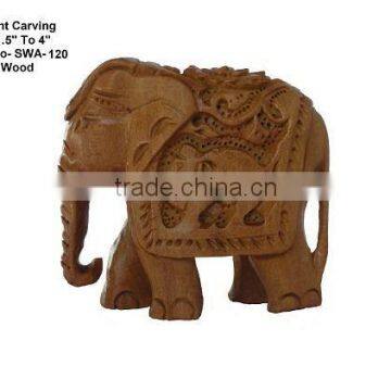 sandalwood carving elephant/carving crafts in sandalwood