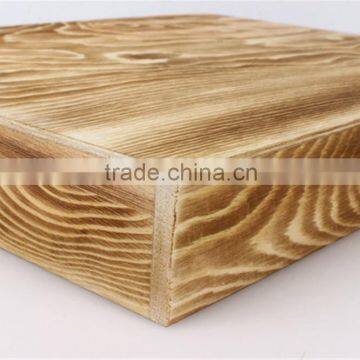 Burning Color Compartment Tray,wooden Rustic Tray,supermarket Wooden Tray photo-5