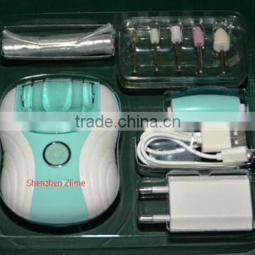 2016 New Rechargeable Manicure and pedicure set pedi Dead Dry skin eliminator Callus remover