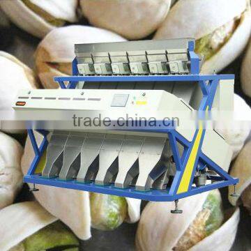 Best sell Better quality Lower price 384 Channels 6 Chutes CE CCD Pistachio nut color sorter Machine in china