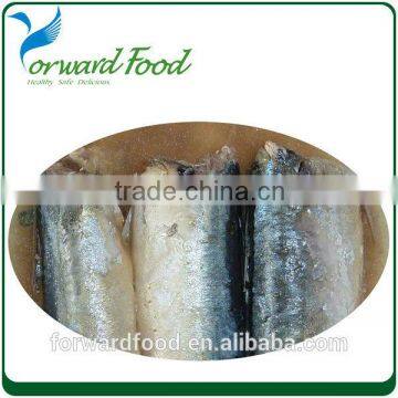 2015 new preserved food in can tin canned sardine fish in salt water