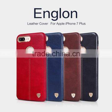Quality Leather Case For IPHONE 7 PLUS NILLKIN ENGLON leather phone Case WITH IRON BAR INSIDE